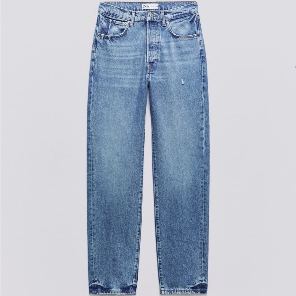 Zara Relaxed Mid Waist Jeans